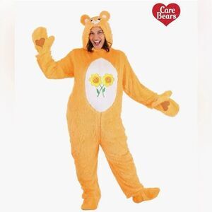Soft Cuddly Plus Size Friend Bear Costume Jumpsuit with Shoe Covers care bear 3X